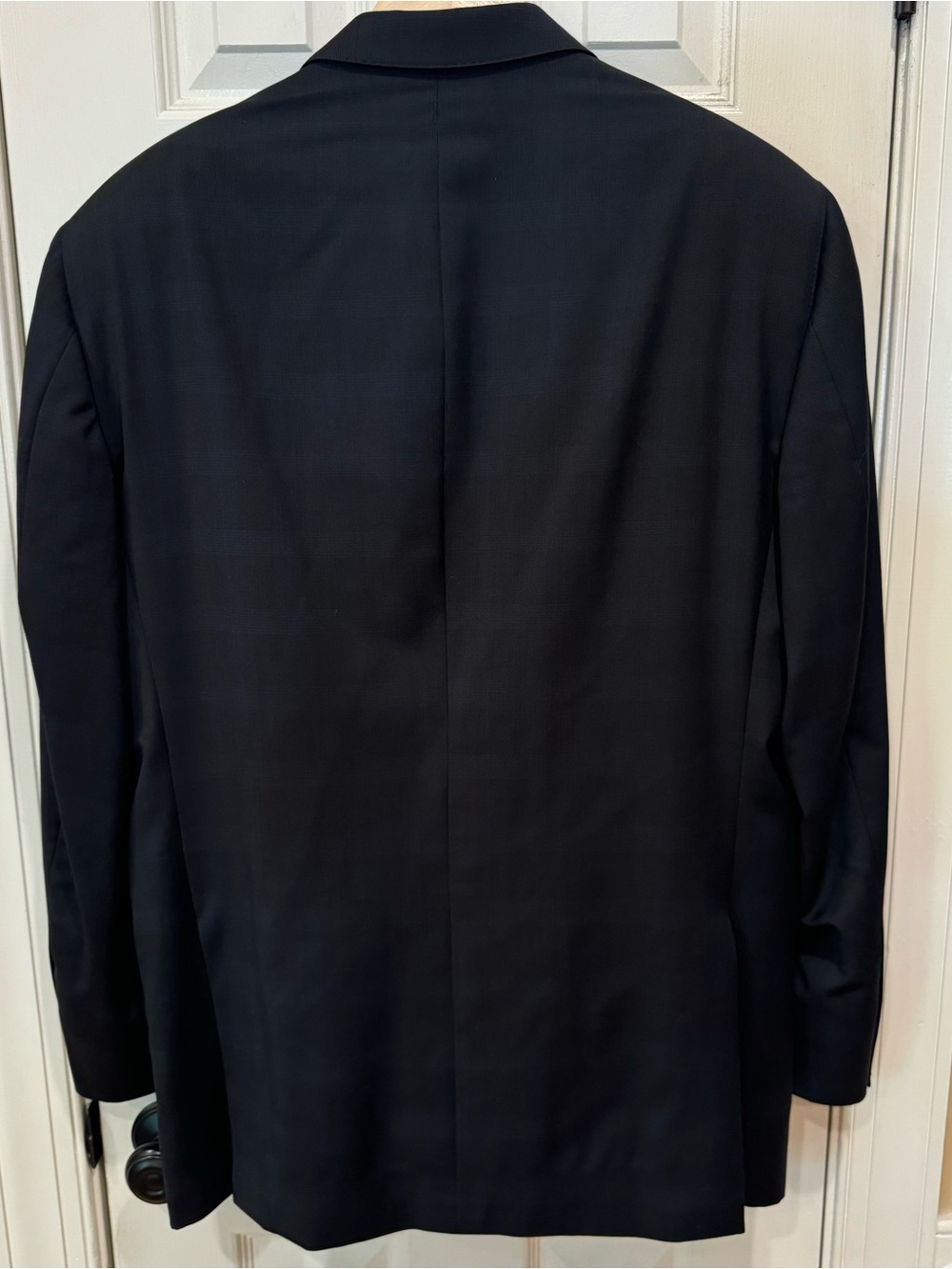 NEW Peter Millar Navy Checkered Blazer 42R dual vented sport coat - Picture 9 of 15